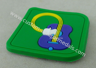 연약한 PVC는 제 2 PVC 연안 무역선 냉장고 자석, 녹색 플라스틱 3D Keychain를 수여합니다