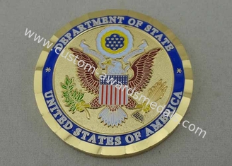 금관 악기 각인한 국무성은 미국 육군을 위한 개인화한 동전 죽습니다