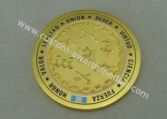용기 명예는 동전을 개인화했습니다, 아연 합금에 의하여 3D는 주물과 금 도금 죽습니다