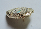 3D 금속 아연 합금, 스테인리스, 연약한 PVC Bluffton 경찰 단단한 사기질 Pin의 주문 접어젖힌 옷깃 핀