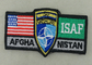 ISAF 주문 자수 헝겊 조각/길쌈된 미국 군 벨크로 헝겊 조각