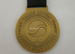 합금 기념품/명예/상품을 위한 금관 악기 스포츠 리본 메달을 아연으로 입히십시오