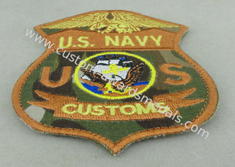 미국 해군 미국 군을 위해 길쌈하는 주문 자수 헝겊 조각