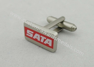 SATA 아연 합금 단단한 사기질 커프스 단추, 클럽을 위한 안개가 자욱한 원색 인쇄 17 mm