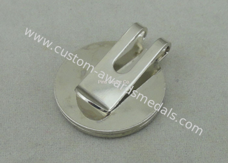 모조 다이아몬드, 단단한 철 브로치 Pin 상징을 가진 환경 친화적인 골프 모자 클립