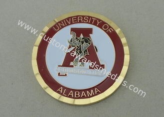 알라바마의 대학은 연약한 사기질, 50.8mm Dia를 가진 동전을 개인화했습니다