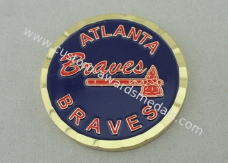 2.5 고급장교를 거쳐 개인화한 동전을 각인했습니다 Braves를 위한 4.0 mm를 조금씩 움직이십시오