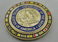 금 도금은 포상/기념품/휴일, 밧줄 가장자리 동전을 위한 해군 동전을 개인화했습니다