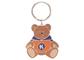 니켈 도금, 연약한 사기질을 가진 사랑스러운 두 배 편들어진 곰 아연 합금 선전용 Keychain