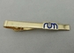 15 mm 금 도금 개인화된 동점 막대기, Mens를 위한 1 인치 주문 구리