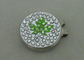 모조 다이아몬드, 단단한 철 브로치 Pin 상징을 가진 환경 친화적인 골프 모자 클립