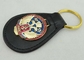 투명한 연약한 러시아 헌병을 위한 사기질에 의하여 개인화되는 가죽 Keychains