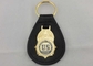 금 도금, 미국 대리인 가죽 열쇠 고리를 가진 고급장교에 의하여 개인화되는 가죽 Keychains