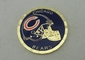 기념품 금 도금은 4.0 mm 동전 연약한 사기질을 간격 개인화했습니다
