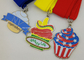 스포츠를 위한 2개의 측 로고 목 리본 메달, 육군 종군 기장