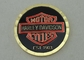 금관 악기 Diamont 커트에 의하여 개인화된 동전은 Harley Davidson를 위한 실크스크린하고/오프셋 인쇄