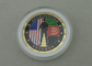 상자 패킹과 금 도금을 가진 고급장교에 의하여 아프가니스탄 각인되는 노병에 의하여 개인화되는 동전