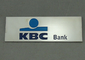 기념품 KBC 은행 기장은 주물 빛나는 니켈, 접착성 꼭지를 가진 죽습니다