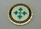 제 4 보병대 주문품 동전 금관 악기 육군 동전 금을 가진 2.0 인치