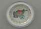 ISAF 군 금관 악기 동전 연약한 사기질을 도금하는 2개의 음색 1.75 인치