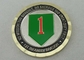 연약한 사기질 고급장교에 의하여 개인화되는 동전, 2 음색 금속 색깔 미국 육군 부 동전