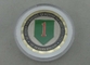 연약한 사기질 고급장교에 의하여 개인화되는 동전, 2 음색 금속 색깔 미국 육군 부 동전