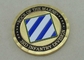 2.0 인치 주문 고급장교에 의하여 개인화된 동전, 금 도금 미국 군은 화폐로 주조합니다