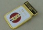 아연 합금 금 3D 메달 연약한 사기질 기장은 주물 브로치 Pin를 가진 죽습니다